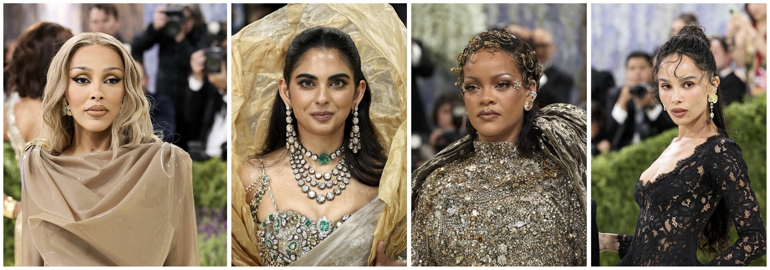 Met Gala 2026 red carpet celebrities wearing natural diamonds