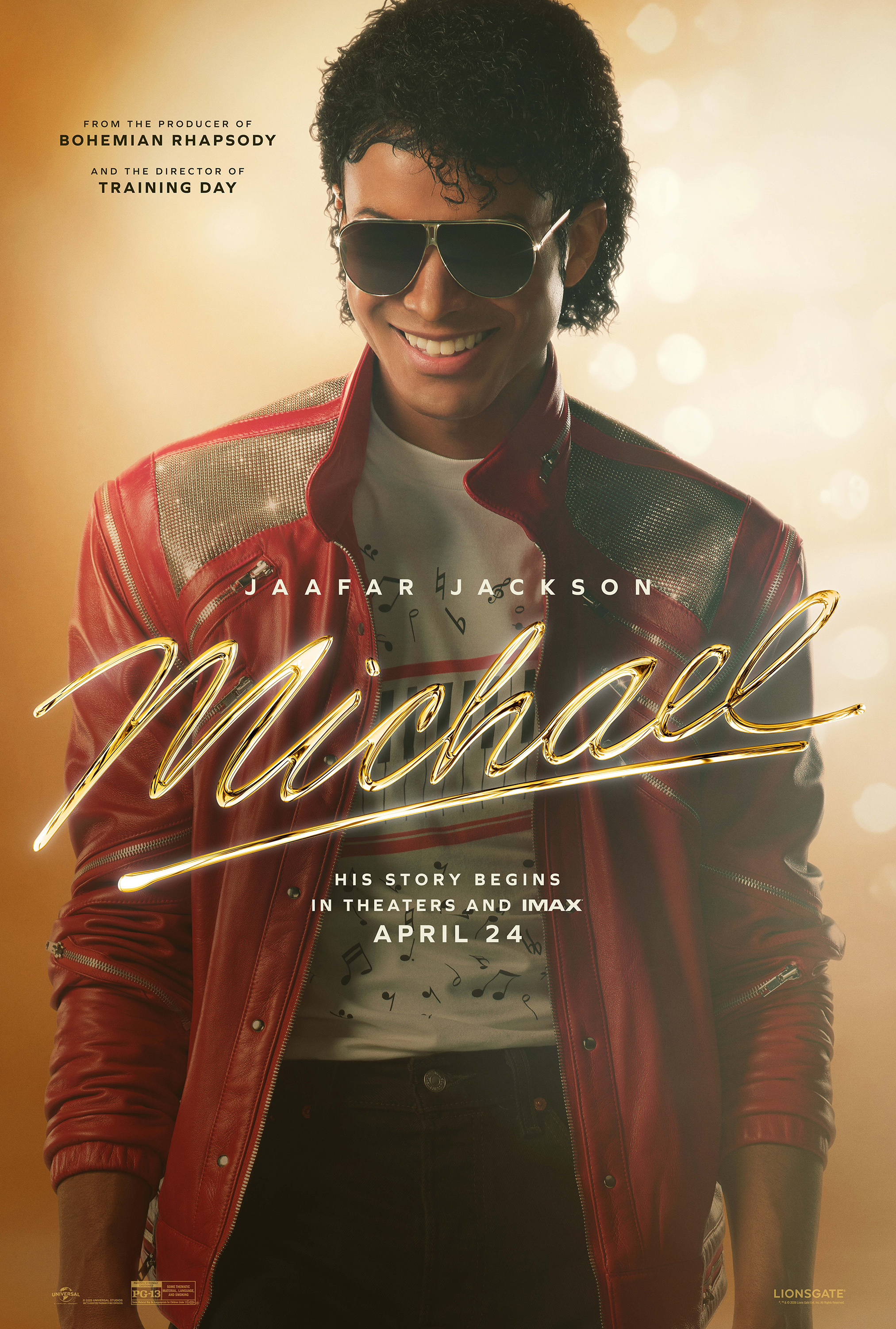 Michael - Official Movie Poster featuring Jaafar Jackson