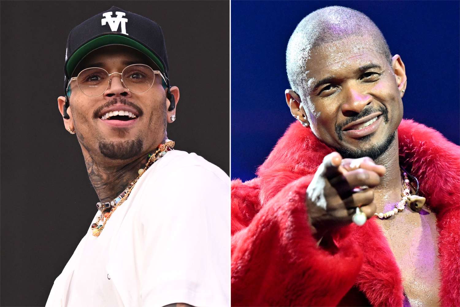 Chris Brown and Usher